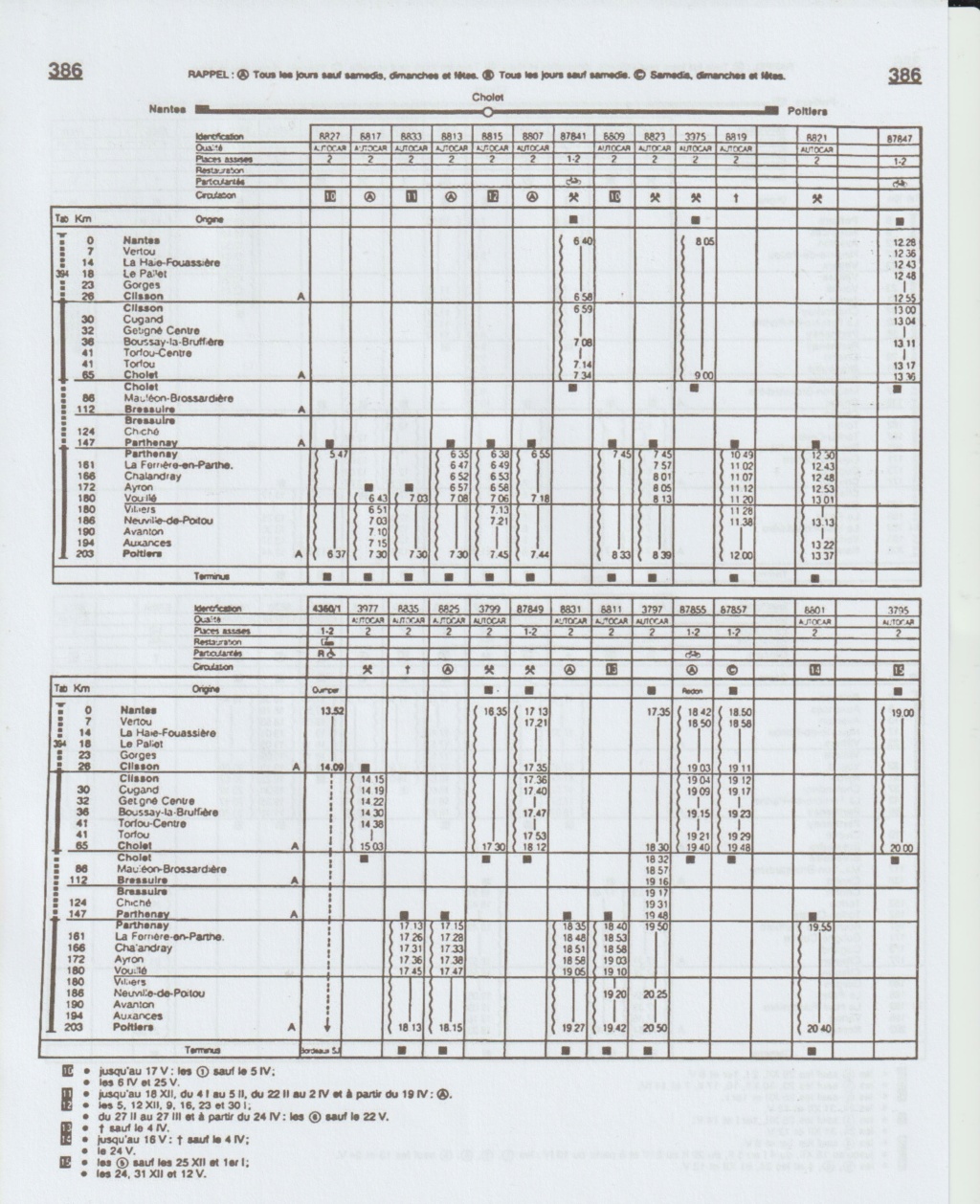 CHAIX horaires Nantes Cholet Parthenay Poitiers Image250