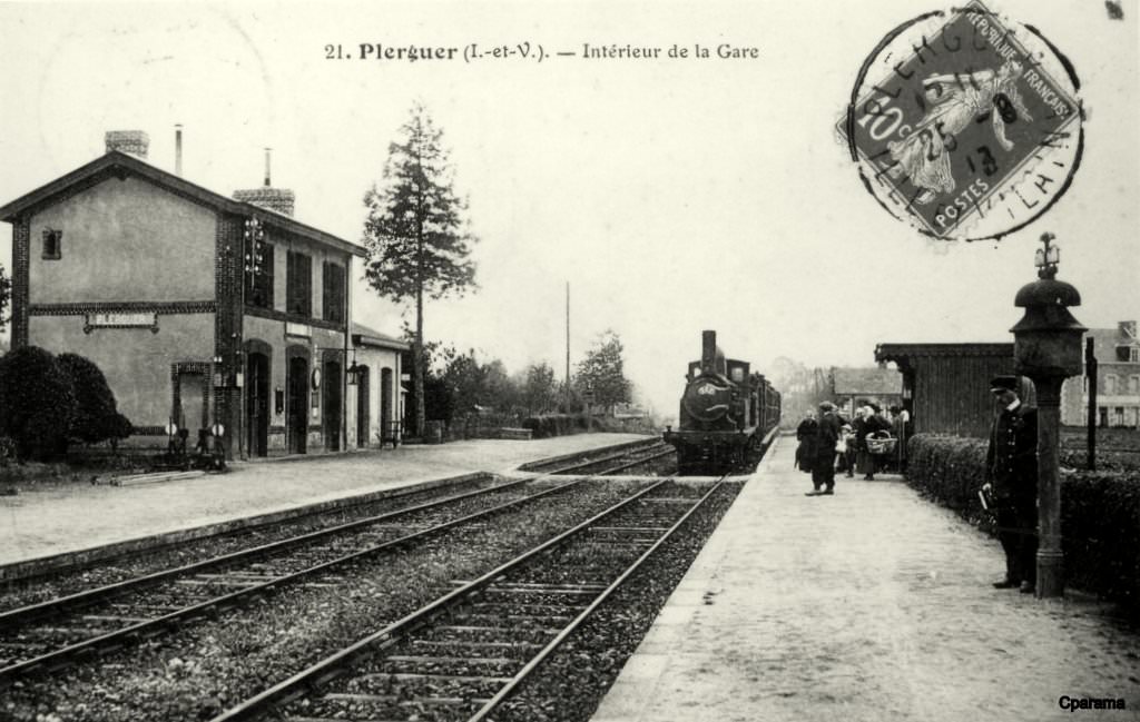 Lamballe Dinan Dol Lison Chaix ETAT mai 1914 SNCF 1956 1970 1971 1972 1974 été 1980 été 1995 sept 2009 Plergu11