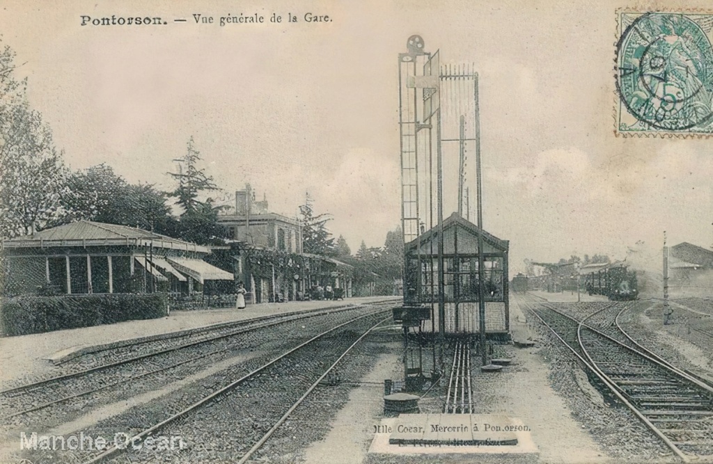 Pontorson il y a 150 ans le tout premier train Pontor12