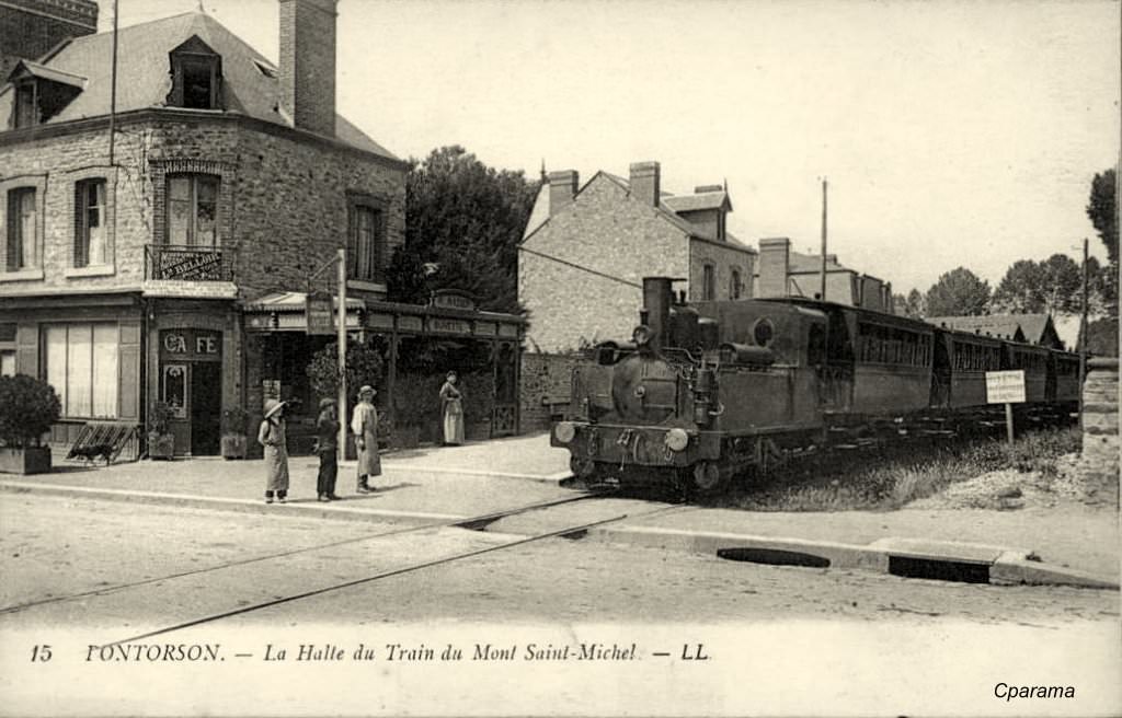 Ouverture ligne Pontorson Mont St Michel 29 juillet 1901 Pontor16