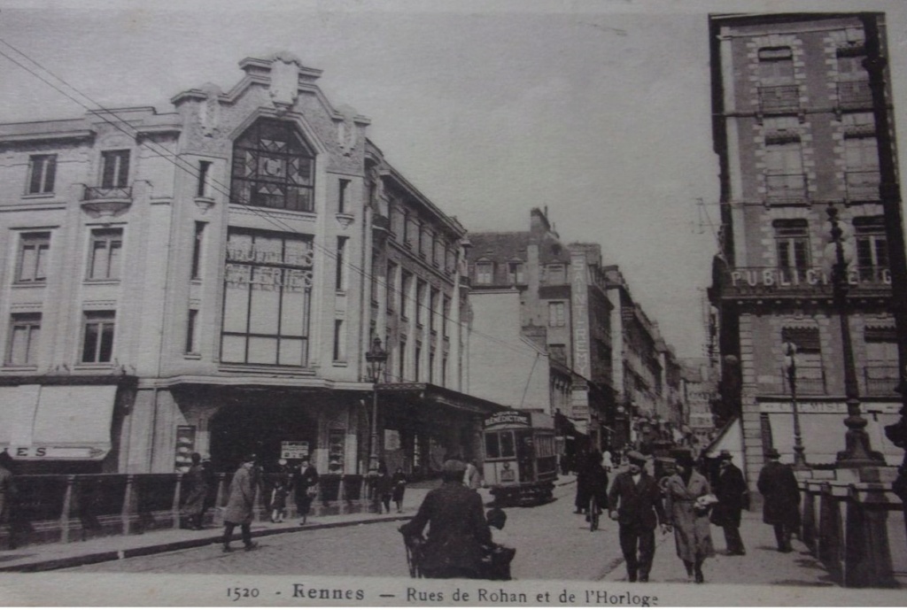 photos anciennes du tramway de Rennes + station des taxis de la gare de Rennes Rennes98