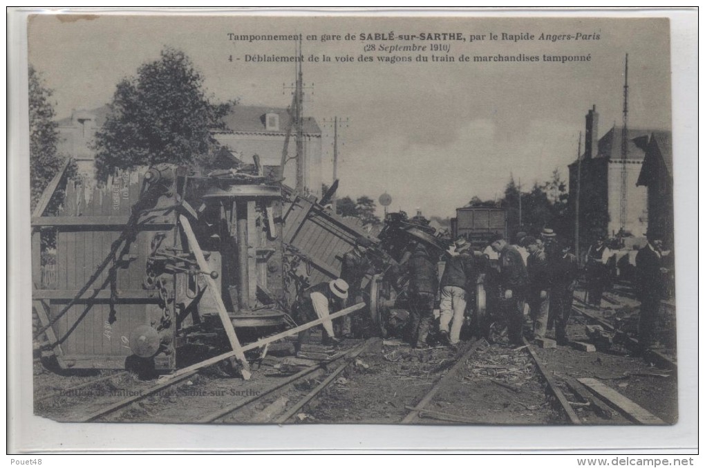 Sablé 28 septembre 1910 collision ferroviaire Sablzo19