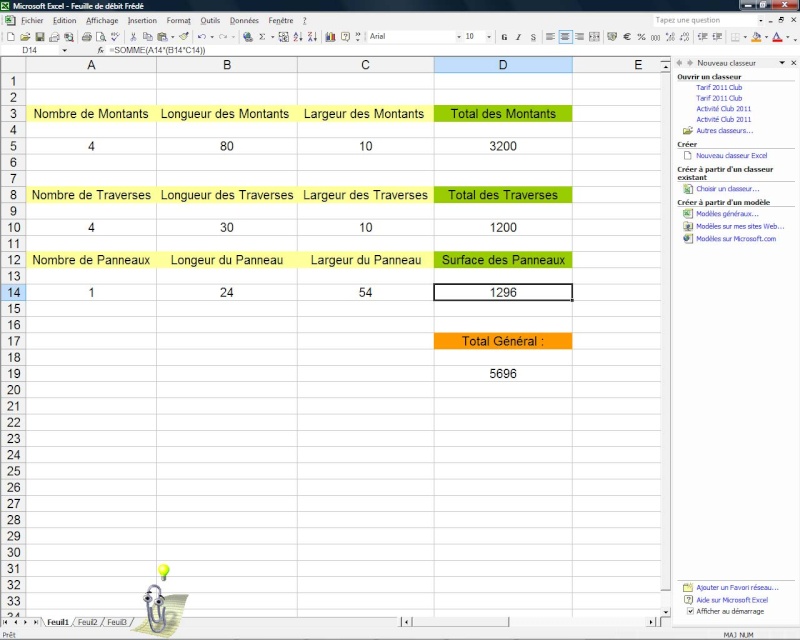 Besoin d'aide sur Excel Feuill10