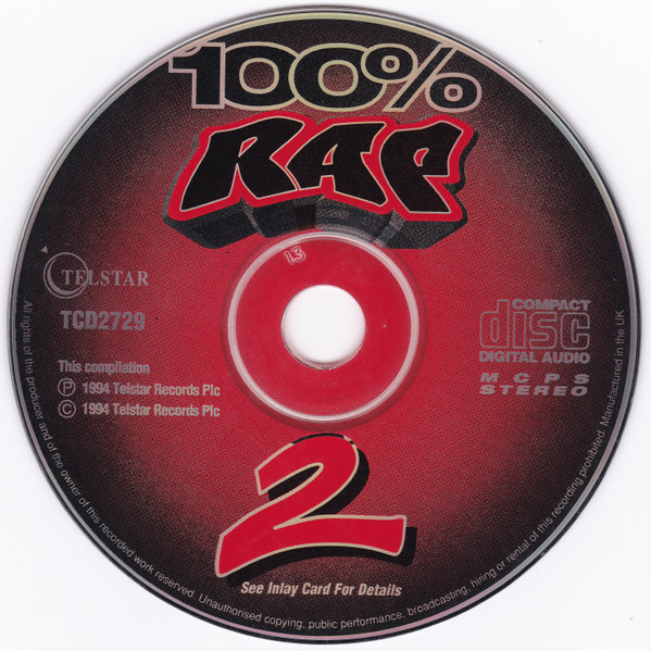 100% Rap Hits Vol.2 (CD Album) NILSONMIX@ Cd11