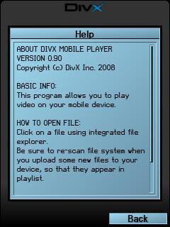 Divxplayer v0,90 original for mobile Untitl10