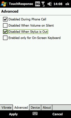 response - TOUCH RESPONSE v0.3.2 - Vibrate On Touch (Haptic FeedBack) [MAJ au 27 JAN 09] Screen16