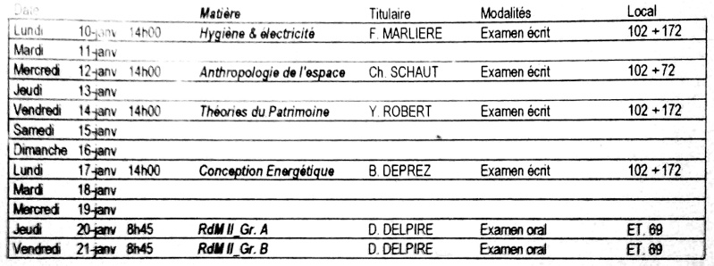 Horaire exams 2010-110