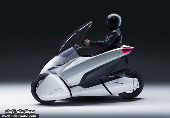 سيارة مستقبلية بثلاث عجلات من هوندا Honda-10