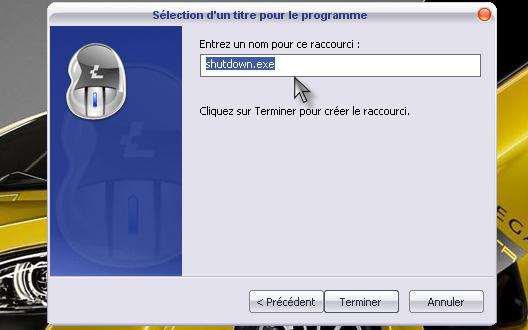 Raccourci d'arret d'un P.C  (Windows XP) Entrer10