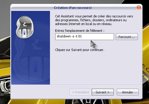 Raccourci d'arret d'un P.C  (Windows XP) Shutdo10
