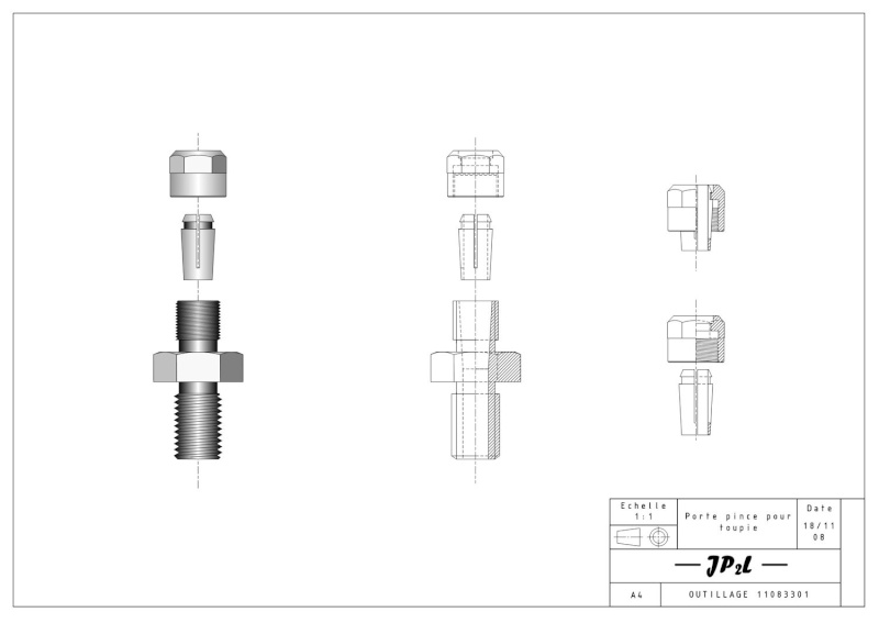 Adaptateur bout d’arbre. Aba_c10