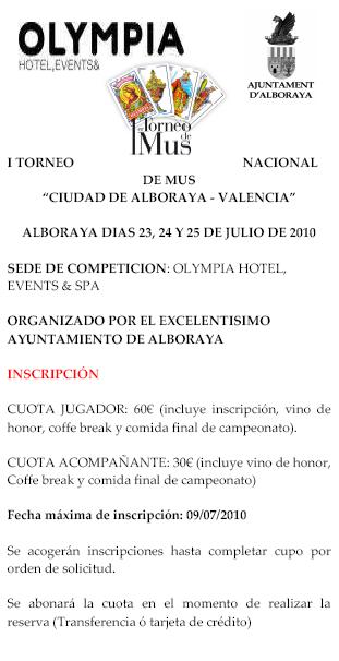 2010/07/23 a 25 - I Torneo Nacional de Mus 'Ciudad de Alboraya' - VALENCIA Torneo10