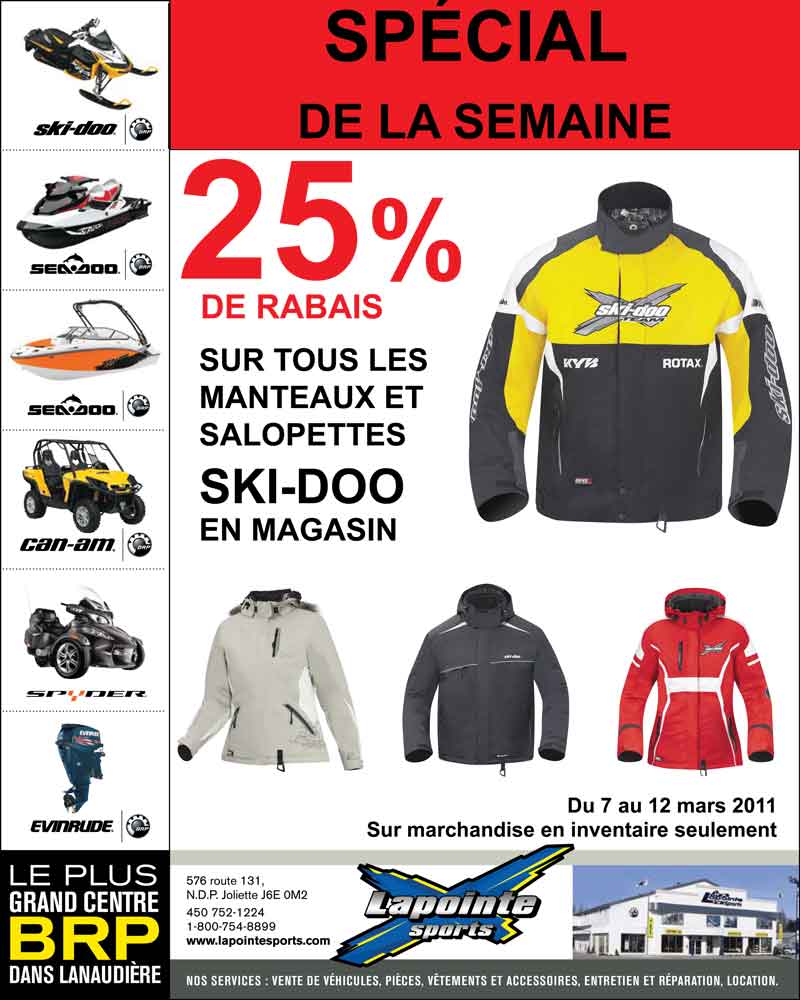 Promotion du Printemps chez Lapointe Sports 7d922010