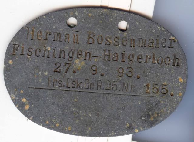 L'évolution des plaques d’identités allemandes 1869-1918  10_224