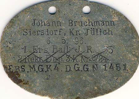 L'évolution des plaques d’identités allemandes 1869-1918  1_0_mi11