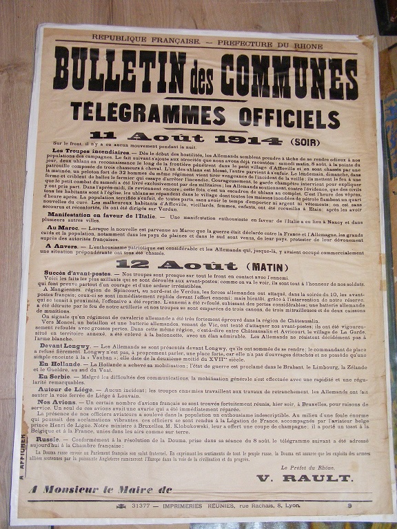 Les affiches de l'arrière (Mairies - préfectures etc ) ou de la zone des armées 5_580