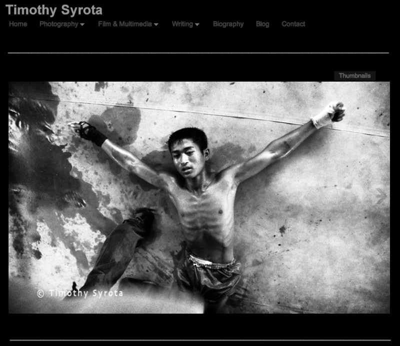 Timothy Syrota, photographe écrivain réalisateur de films Screen89