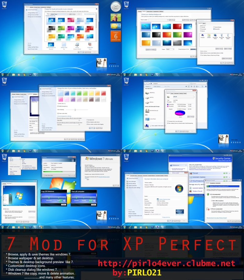 Windows 7 Mod for XP Perfect Window10