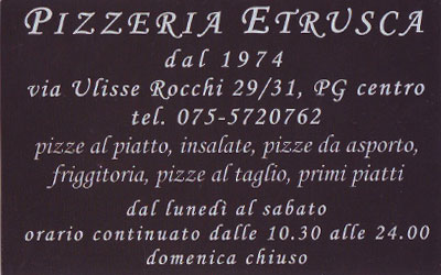 FASTFOOD - Pizzeria Etrusca Pizzer10