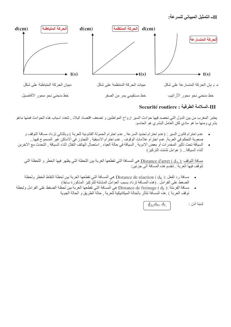 طبيعة الحركة والسرعة Tabiea Blog