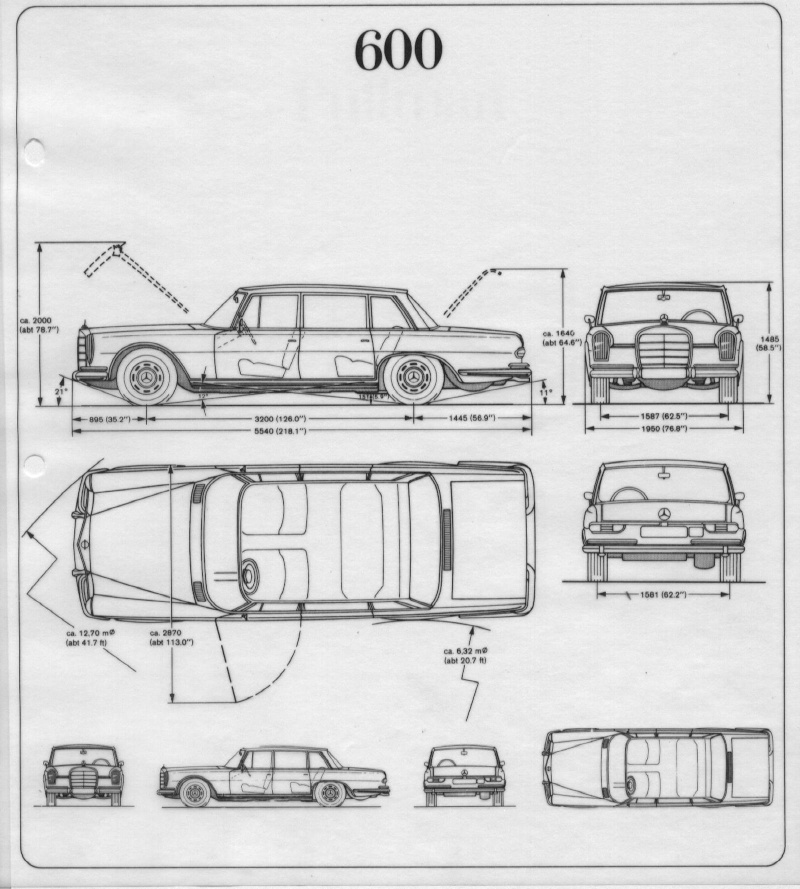 [Historique] La Mercedes 600 (W100 1963-1981) Garage14