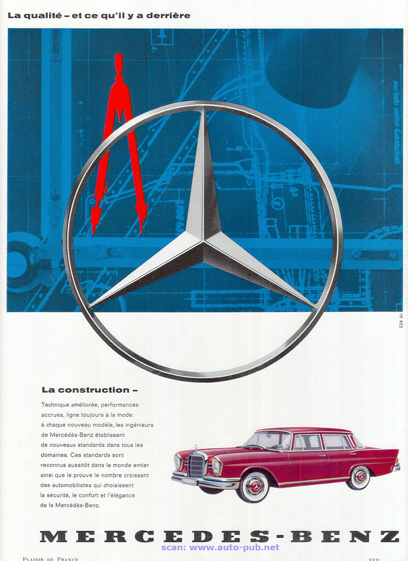 Les Mercedes 230 S / 220 SE Grosse Heckflosse  (W111) 1961-1965   Merc1623