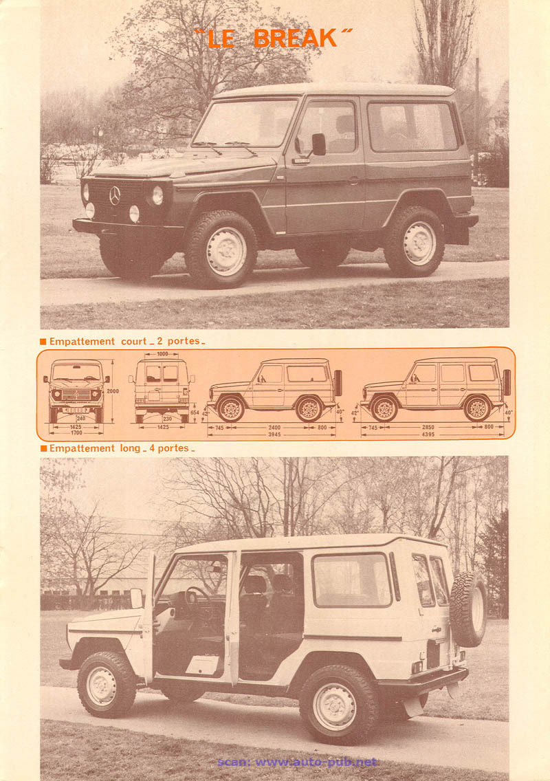 Mercedes-Benz "G"  Premier catalogue (1979) Merc1687