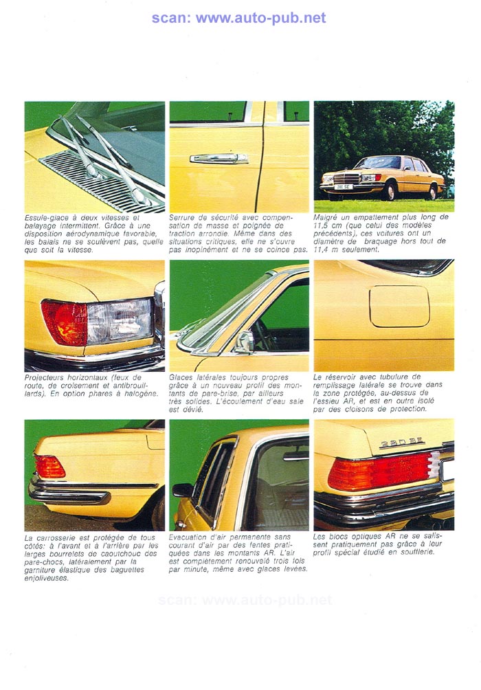 Les Mercedes 280 SE/SEL 350 SE/SEL (W116) 1972-1980 Merc1767