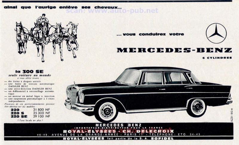 La Mercedes-Benz 300 SE Grosse Heckflosse (W112) Merc1978