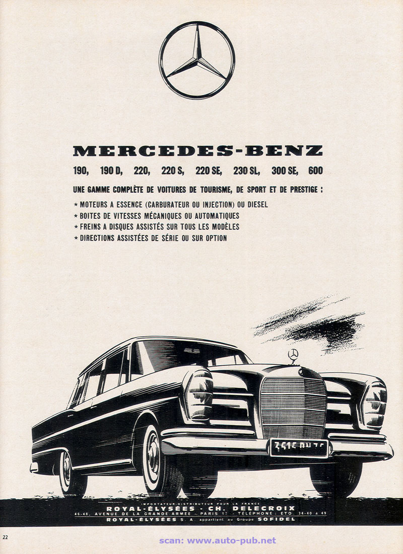 La Mercedes-Benz 300 SE Grosse Heckflosse (W112) Merc1982