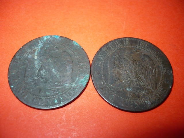 Pieces 5 et 10 cents Leon Napo III P1010816
