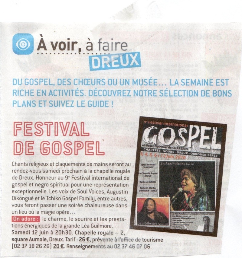 FETE DE L'AMITIE DREUX + GOSPEL, CHANTS -  CHAPELLE ROYALE Gospel10