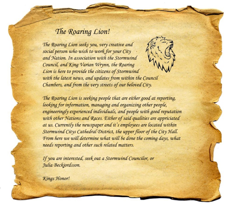 [A] [Poster] The Roaring Lion! Recrui10