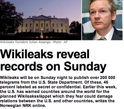 Todo el periodismo mundial en alerta ,a la espera de noticia que cambiará el mundo Wikile11