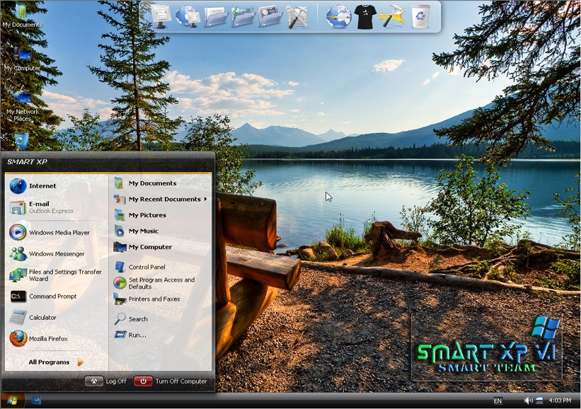 تحميل نسخة ويندوز اكس بي الجميلة windows Smart Xp V.1 iso نسخة رائعة بمساحة 570 ميجا على اكثر من سيرفر  93101710