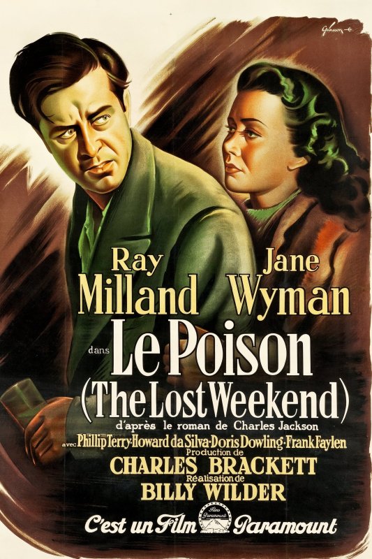 Le Poison. The Lost Weekend. 1945. Billy Wilder. Le-poi10