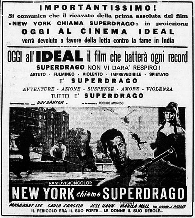New York appelle Superdragon. New York chiama Superdrago. 1966. Giorgio Ferroni. New-yo10