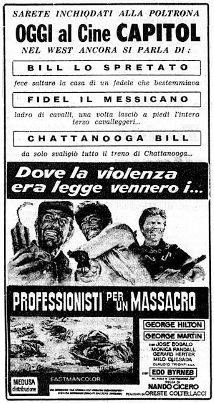 Professionnels pour un massacre - Professionisti per un Massacro - 1967 - Nando Cicero - Page 2 Profes10