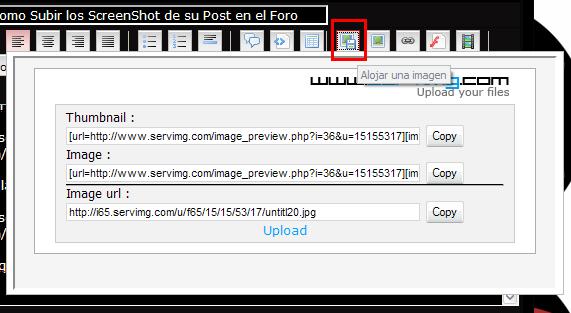 Ejemplo Breve de como Subir los ScreenShot de su Post en el Foro Untitl21