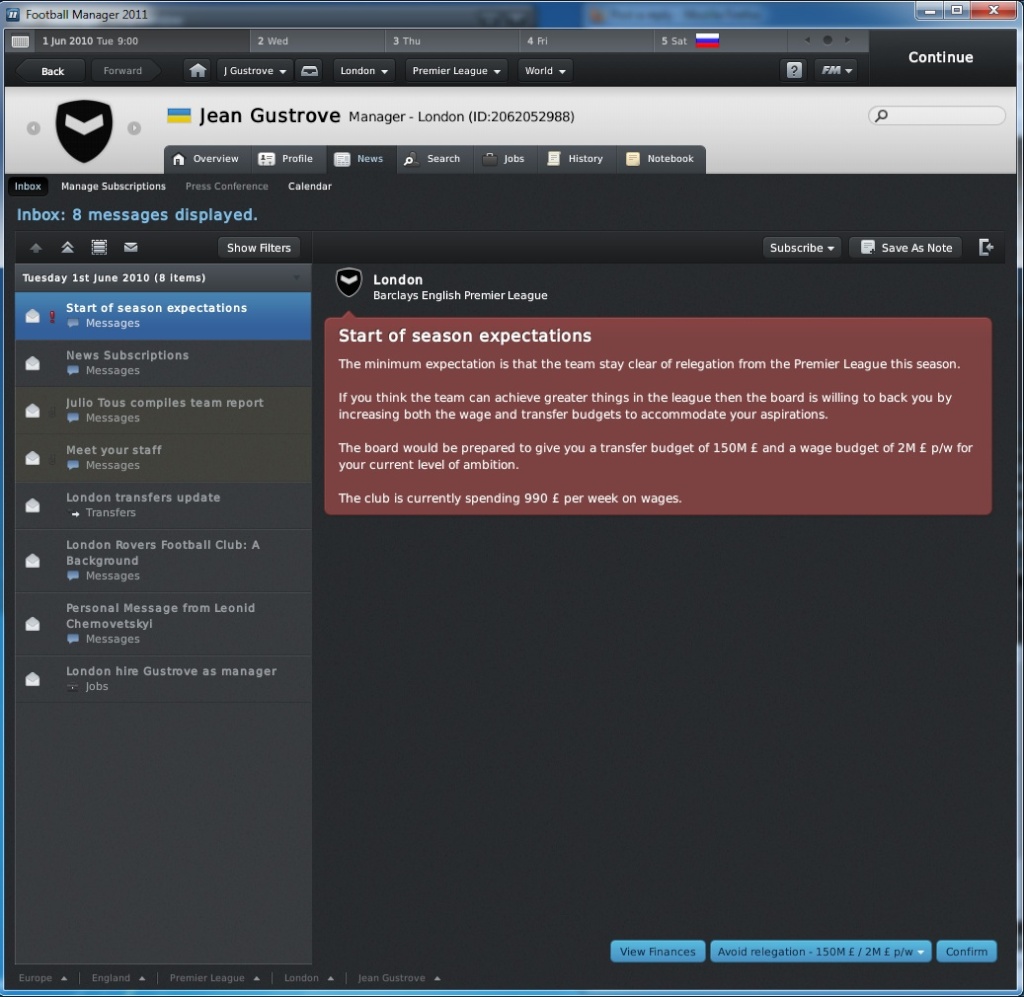 Football Manager 2011: van helsing's newest legacy Board_10