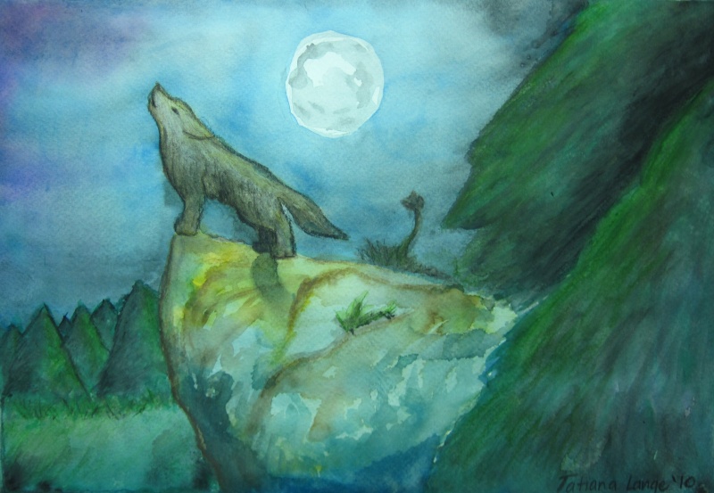 A Wolf Song (2nd Watercolour ) Img_0713