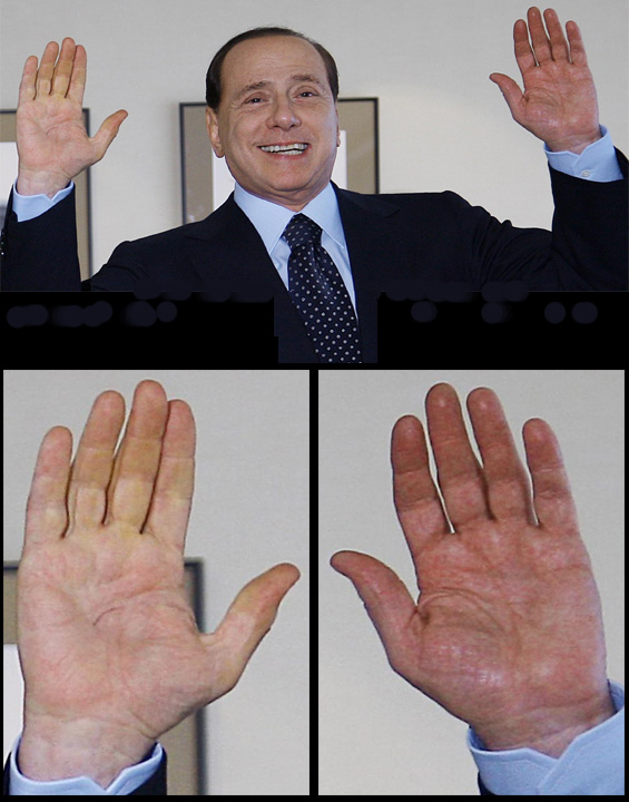 SILVIO BERLUSCONI - The hands of the Prime Minister of Italy! Silvio12