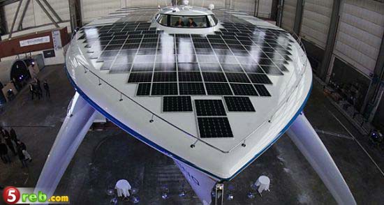 اكبر سفينة بالعالم تعمل بالطاقة الشمسية 311