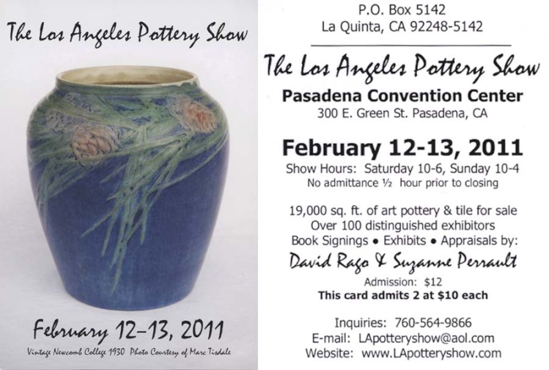 LOS ANGELES (USA) POTTERY SHOW COMING UP FEB. 11-12 Potter13