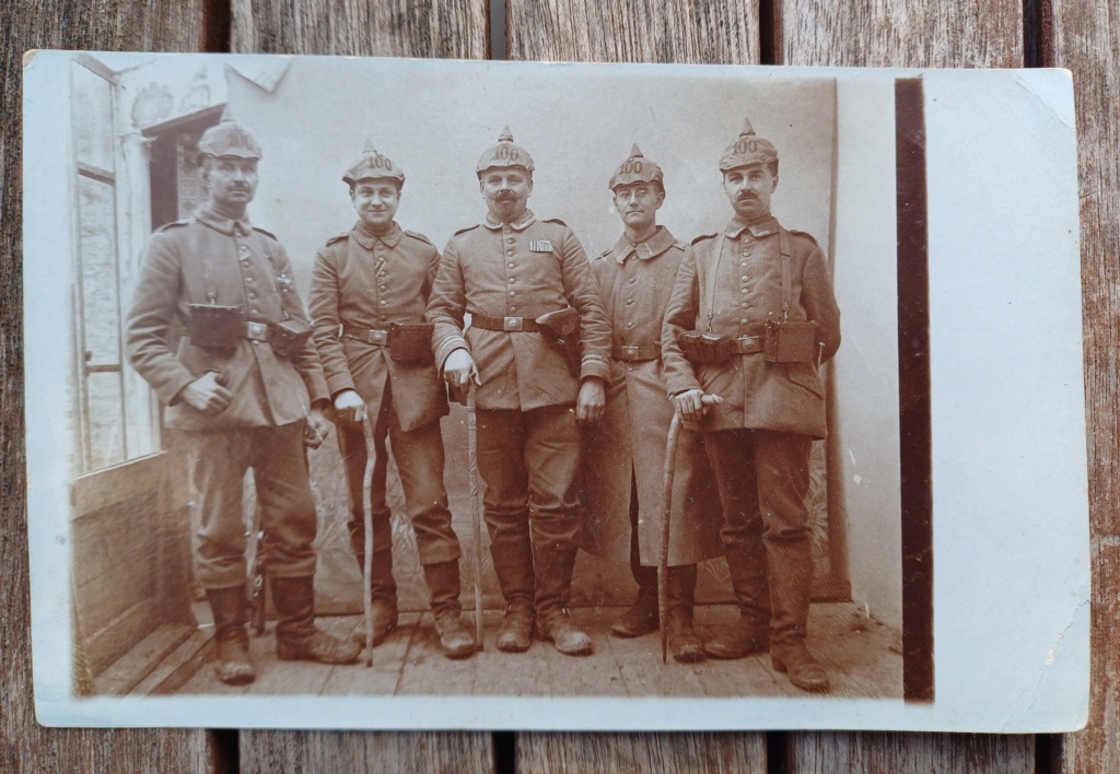 (E) All ww1 - photocarte de 5 Unteroffizier saxons LIR100 vers 1915 VENDU 20231220
