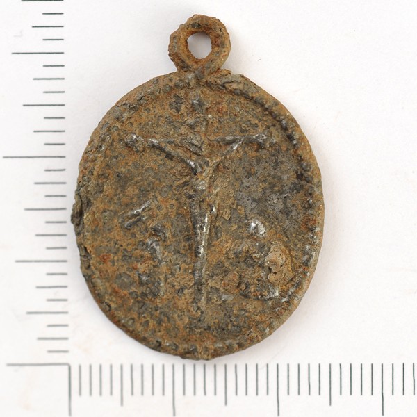 Médaille Ostentation St-Suaire et Crucifixion - datation probable début XIXème Phr_8611