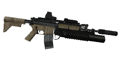 MW2 M4a1 Sopmod full model with usable M203...UPDATED! 