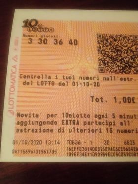 Lotto - Stefanlotto - 10&lotto dal 1 ottobre - chiusa con vincita  110