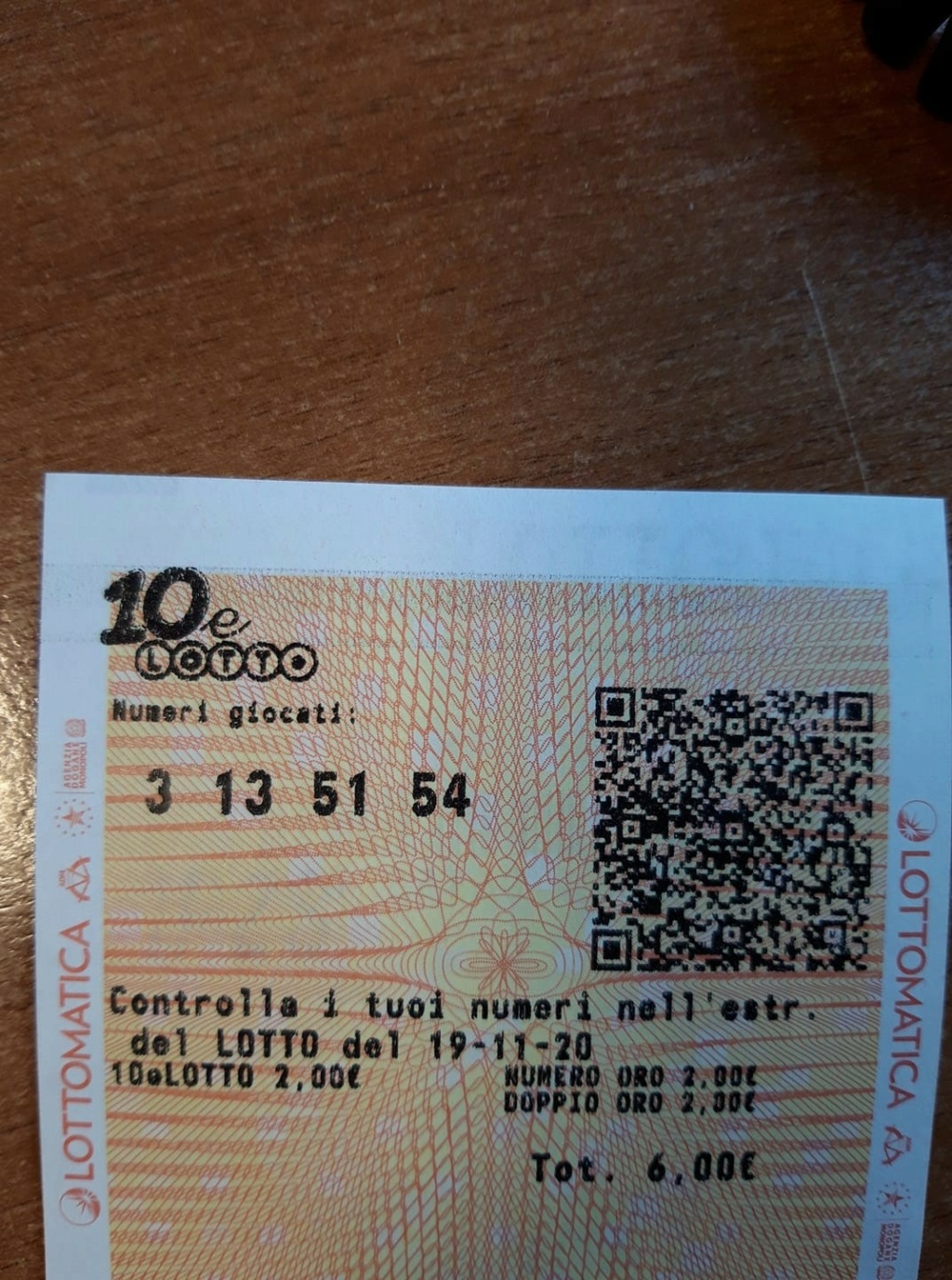 Lotto - Stefanlotto - 10&lotto dal 19 novembre - chiusa con vincita 12683510