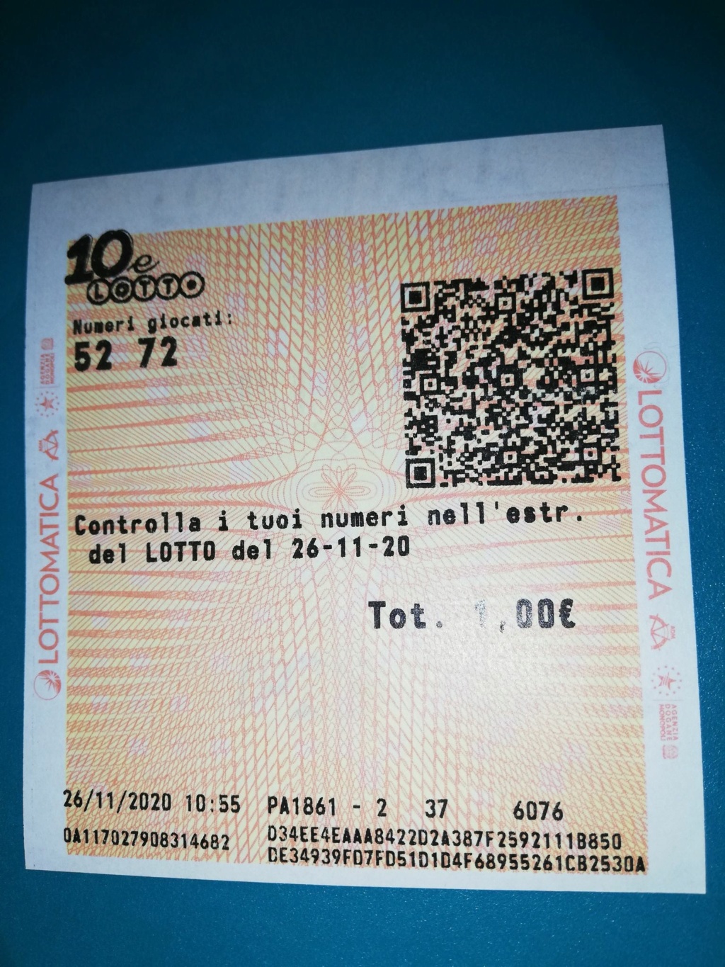 stefanlotto - Stefanlotto - 10&lotto dal 26 novembre - chiusacon vincita 12776710